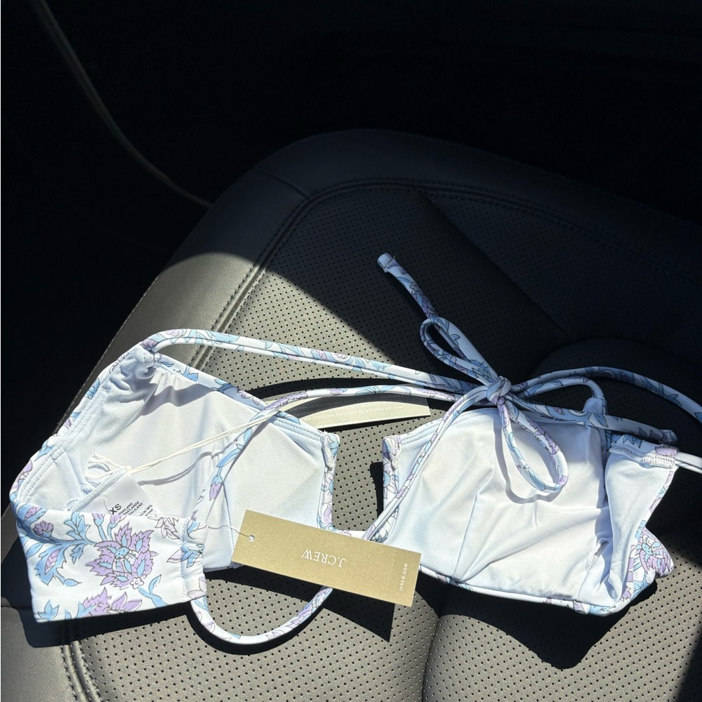 J. Crew Floral Bikini Set in Light Blue & Lavender - Picture 9 of 11
